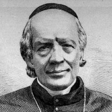 Mgr Bourget, évêque de Montréal. Illustration parue dans L’Opinion publique, 8 février 1872.