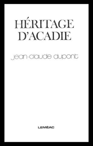 Héritage d’Acadie (page couverture)