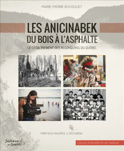 Les Anicinabek. Du bois à l’asphalte. Le déracinement des Algonquins du Québec (page couverture)